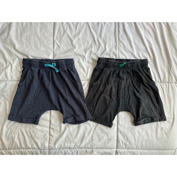 Cat & Jack Harem Shorts Set of 2 Navy Gray Kid's - Picture 1 of 3